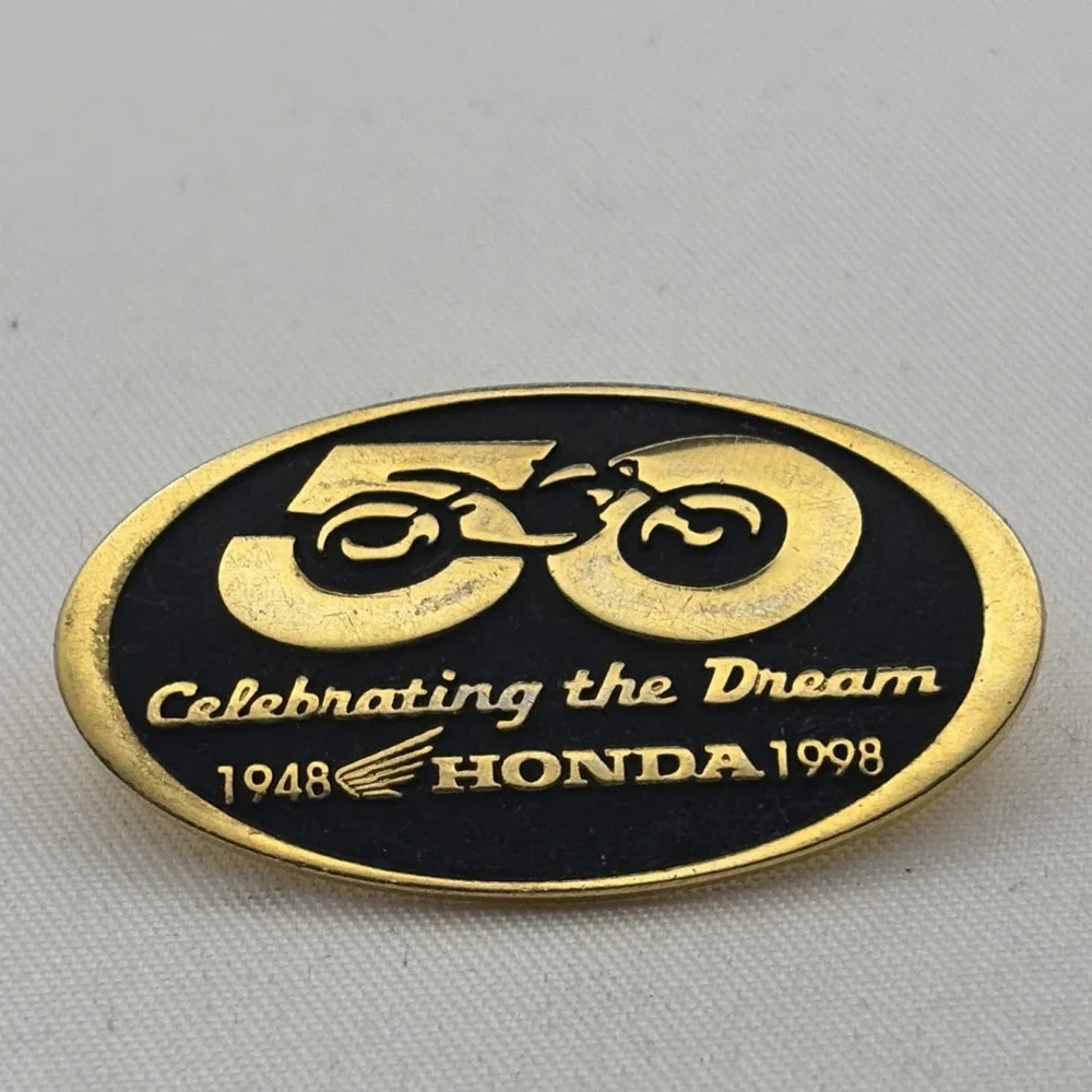 Vintage Honda Motorcycles 50 Years Celebrating The Dream 1948-1998 Lapel Hat Pin